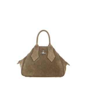 Vivienne Westwood Women Dove Grey Suede Small Yasmine Handbag